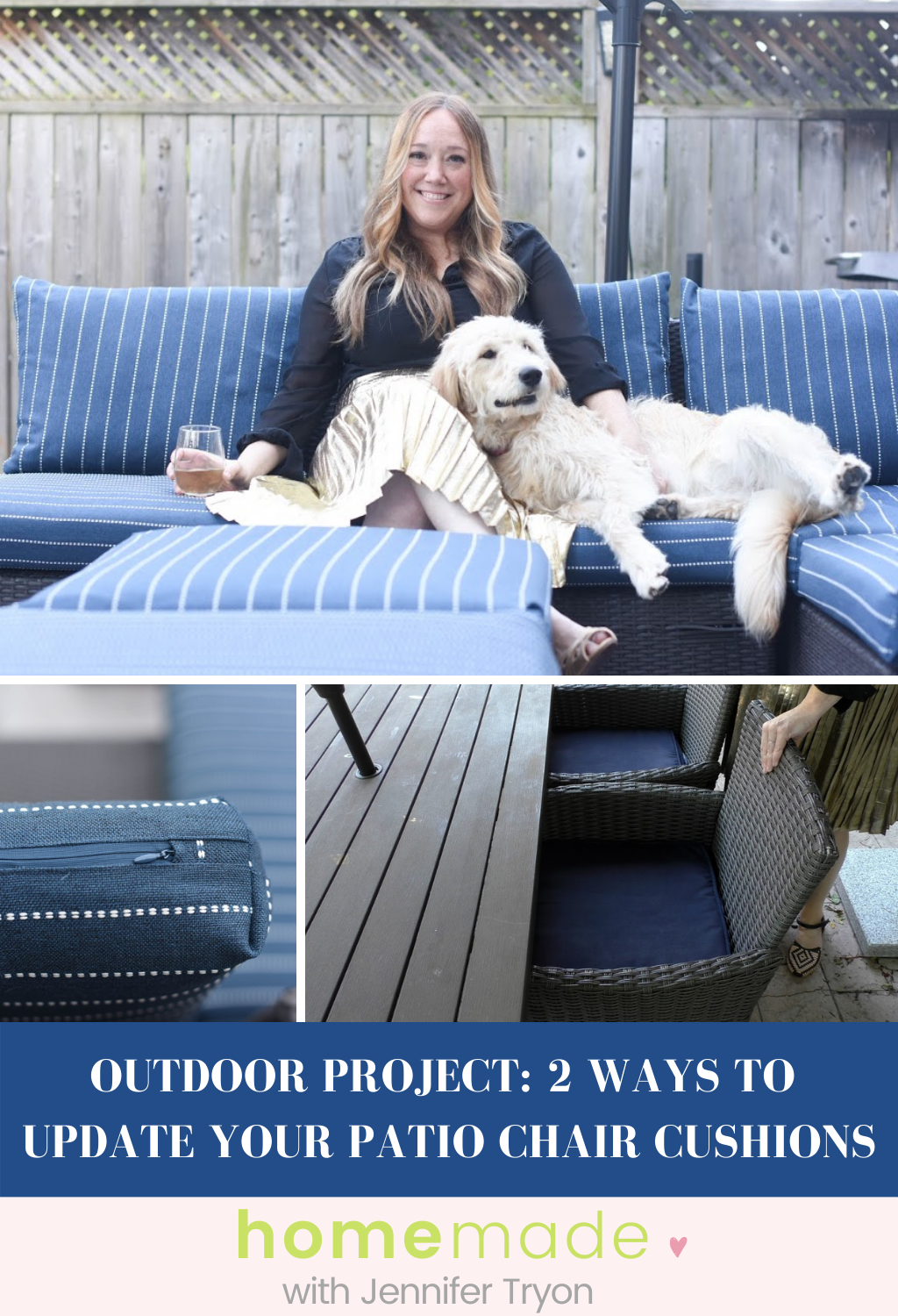 Outdoor Project: 2 Ways To Update Your Patio Chair Cushions
