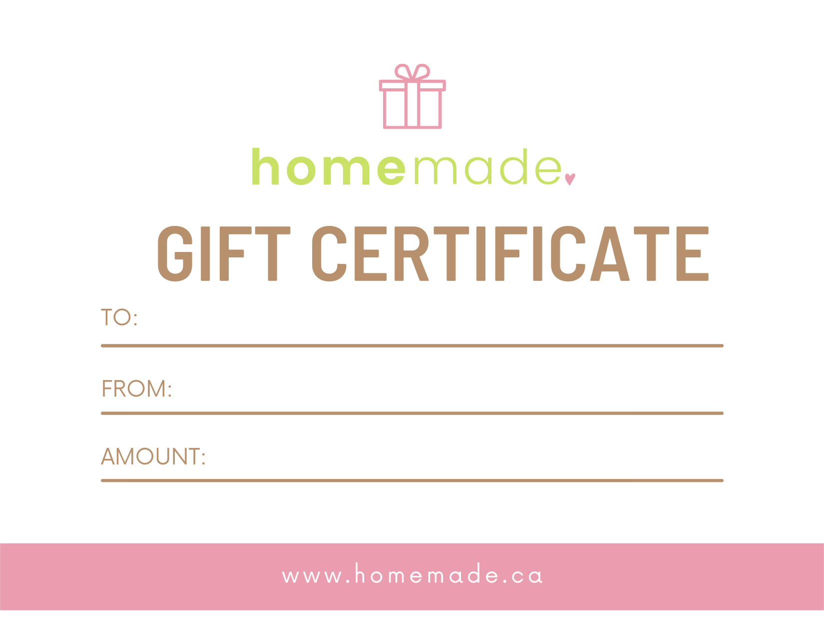 gift certificate card printable